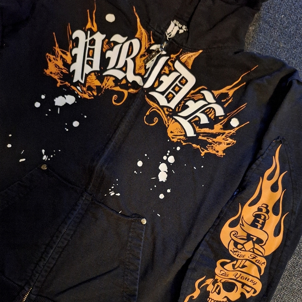 ×[[BL PINK]]× Blac Label PINK graphic zip hoodie.